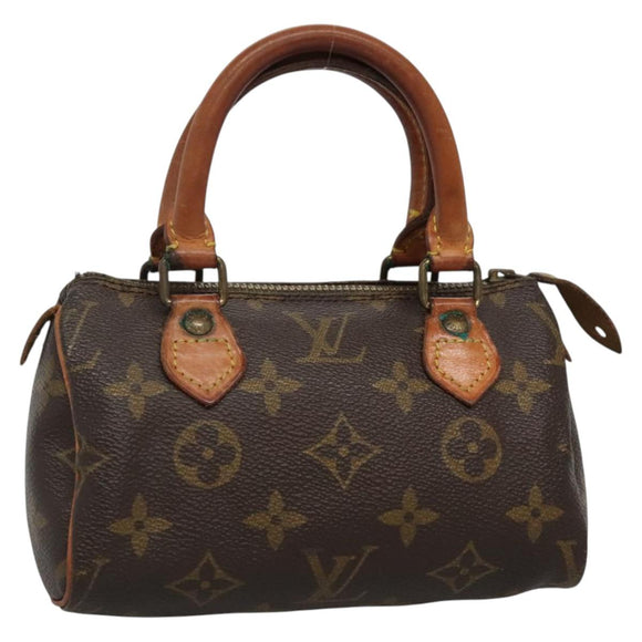 LOUIS VUITTON Monogram Mini Speedy Hand Bag M41534 LV Auth 139723