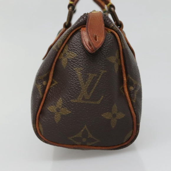 LOUIS VUITTON Monogram Mini Speedy Hand Bag M41534 LV Auth 139723