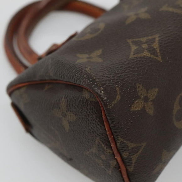 LOUIS VUITTON Monogram Mini Speedy Hand Bag M41534 LV Auth 139724