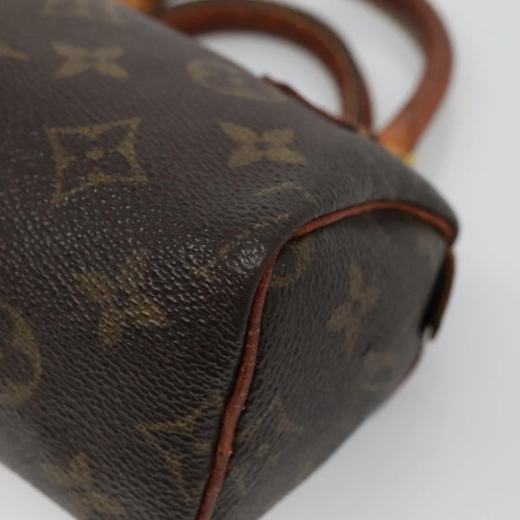 LOUIS VUITTON Monogram Mini Speedy Hand Bag M41534 LV Auth 139724