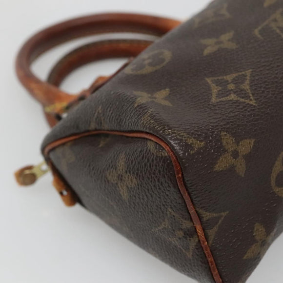 LOUIS VUITTON Monogram Mini Speedy Hand Bag M41534 LV Auth 139724