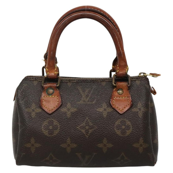 LOUIS VUITTON Monogram Mini Speedy Hand Bag M41534 LV Auth 139724