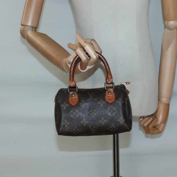 LOUIS VUITTON Monogram Mini Speedy Hand Bag M41534 LV Auth 139724