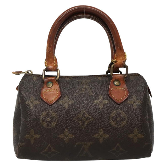 LOUIS VUITTON Monogram Mini Speedy Hand Bag M41534 LV Auth 139724