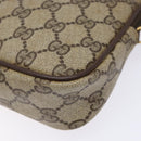 GUCCI GG Supreme Shoulder Bag PVC Beige Gold 97 02 068 Auth 139727-10