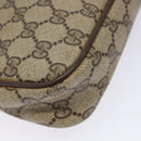 GUCCI GG Supreme Shoulder Bag PVC Beige Gold 97 02 068 Auth 139727-11