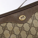 GUCCI GG Supreme Shoulder Bag PVC Beige Gold 97 02 068 Auth 139727-14