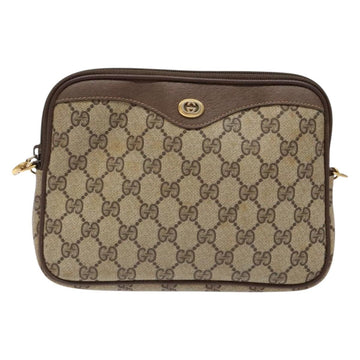 GUCCI GG Supreme Shoulder Bag PVC Beige Gold 97 02 068 Auth 139727 - 0