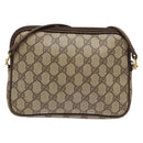 GUCCI GG Supreme Shoulder Bag PVC Beige Gold 97 02 068 Auth 139727-3