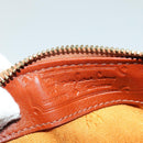 MCM Logogram Vicetos Boston Bag PVC Leather 2way Brown Gold Auth 139728-17