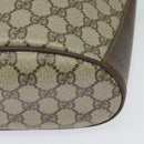 GUCCI GG Supreme Web Sherry Line Shoulder Bag PVC Beige 904 02 081 Auth 139731-14