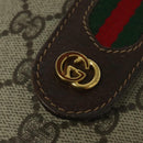 GUCCI GG Supreme Web Sherry Line Shoulder Bag PVC Beige 904 02 081 Auth 139731-17