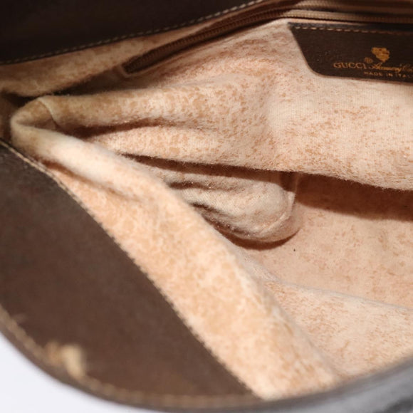 GUCCI GG Supreme Web Sherry Line Shoulder Bag PVC Beige 904 02 081 Auth 139731