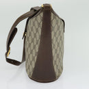 GUCCI GG Supreme Web Sherry Line Shoulder Bag PVC Beige 904 02 081 Auth 139731-4