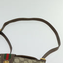 GUCCI GG Supreme Web Sherry Line Shoulder Bag PVC Beige 904 02 081 Auth 139731-8