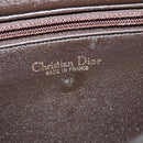 Christian Dior Trotter Canvas Shoulder Bag Brown Gold Auth 139733-18