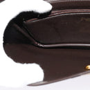 Christian Dior Trotter Canvas Shoulder Bag Brown Gold Auth 139733-20