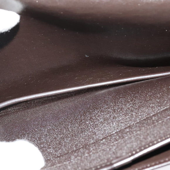 Christian Dior Trotter Canvas Shoulder Bag Brown Gold Auth 139733