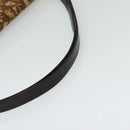 Christian Dior Trotter Canvas Shoulder Bag Brown Gold Auth 139733-7