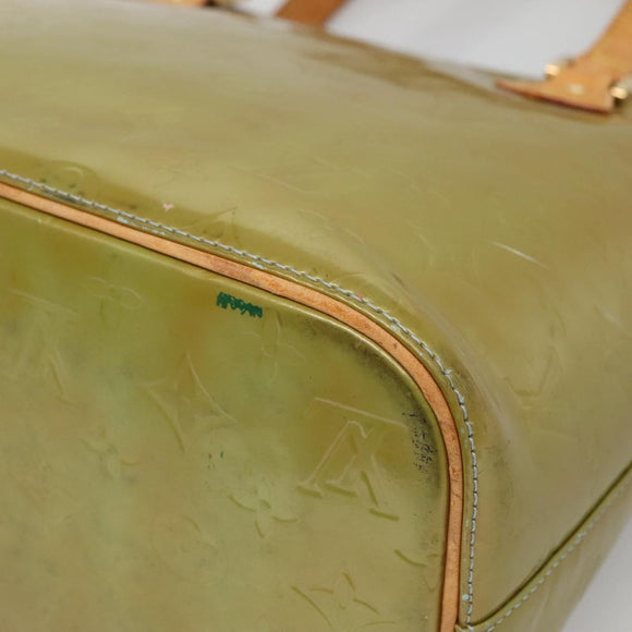 LOUIS VUITTON Monogram Vernis Houston Hand Bag Baby Blue M91005 LV Auth 139736