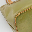 LOUIS VUITTON Monogram Vernis Houston Hand Bag Baby Blue M91005 LV Auth 139736-16