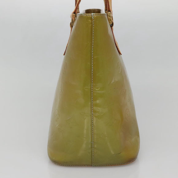 LOUIS VUITTON Monogram Vernis Houston Hand Bag Baby Blue M91005 LV Auth 139736