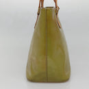 LOUIS VUITTON Monogram Vernis Houston Hand Bag Baby Blue M91005 LV Auth 139736-4