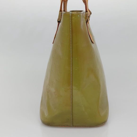 LOUIS VUITTON Monogram Vernis Houston Hand Bag Baby Blue M91005 LV Auth 139736