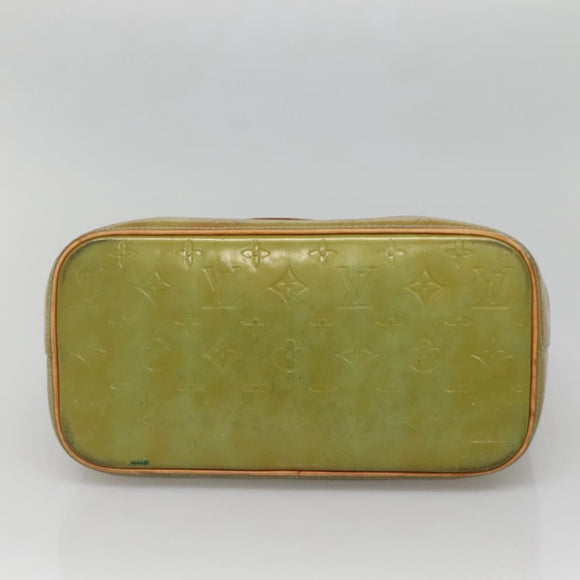 LOUIS VUITTON Monogram Vernis Houston Hand Bag Baby Blue M91005 LV Auth 139736