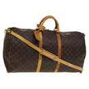 LOUIS VUITTON Monogram Keepall Bandouliere 60 Boston Bag M41412 LV Auth 139748-1