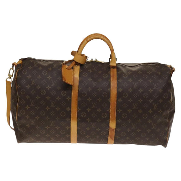 LOUIS VUITTON Monogram Keepall Bandouliere 60 Boston Bag M41412 LV Auth 139748