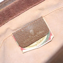 GUCCI GG Supreme Web Sherry Line Clutch Bag PVC Beige Gold 89 01 033 Auth 139749-9