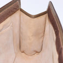 GUCCI GG Supreme Web Sherry Line Clutch Bag PVC Beige Gold 89 01 033 Auth 139749-17