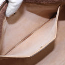 GUCCI GG Supreme Web Sherry Line Clutch Bag PVC Beige Gold 89 01 033 Auth 139749-11