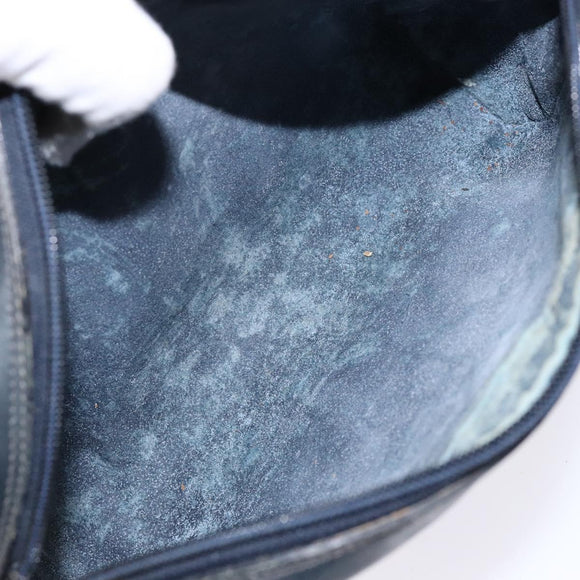 GUCCI GG Supreme Sherry Line Clutch Bag PVC Navy Gold Red Auth 139750