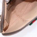 GUCCI GG Supreme Web Sherry Line Shoulder Bag PVC Beige 68 02 047 Auth 139751-17