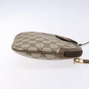 GUCCI GG Supreme Web Sherry Line Shoulder Bag PVC Beige 68 02 047 Auth 139751-4