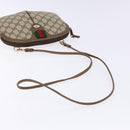 GUCCI GG Supreme Web Sherry Line Shoulder Bag PVC Beige 68 02 047 Auth 139751-7