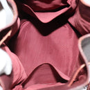 CARTIER Shoulder Bag Leather Bordeaux Gold Auth 139752-12