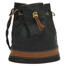 GUCCI Shoulder Bag Leather Black Auth 139755-1