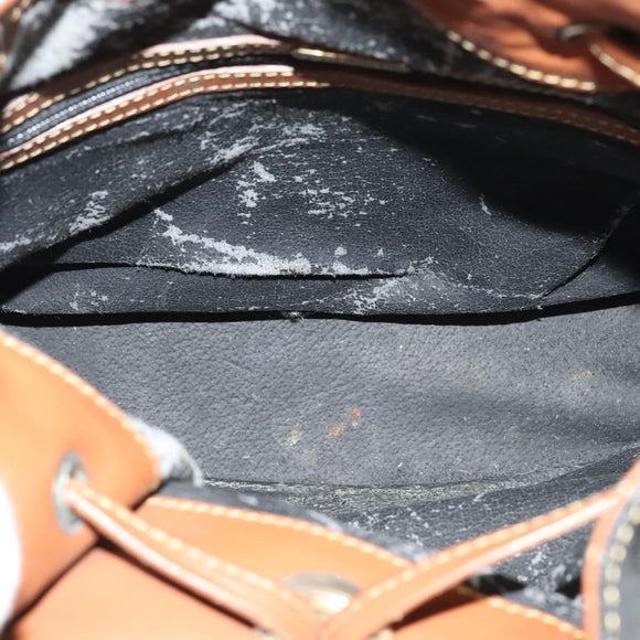 GUCCI Shoulder Bag Leather Black Auth 139755