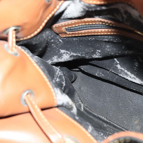 GUCCI Shoulder Bag Leather Black Auth 139755