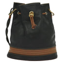 GUCCI Shoulder Bag Leather Black Auth 139755-13