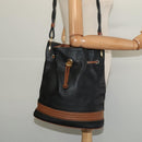 GUCCI Shoulder Bag Leather Black Auth 139755-20