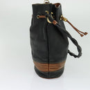 GUCCI Shoulder Bag Leather Black Auth 139755-3