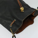 GUCCI Shoulder Bag Leather Black Auth 139755-6