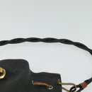 GUCCI Shoulder Bag Leather Black Auth 139755-14