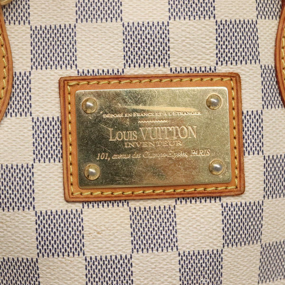 LOUIS VUITTON Damier Azur Hampstead PM Tote Bag N51207 LV Auth 139756