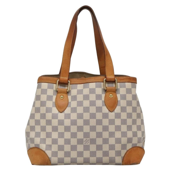 LOUIS VUITTON Damier Azur Hampstead PM Tote Bag N51207 LV Auth 139756