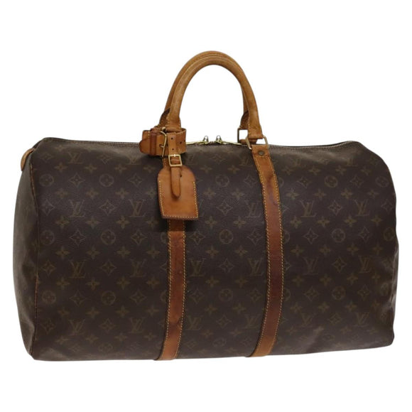 LOUIS VUITTON Monogram Keepall 50 Boston Bag M41426 LV Auth 139763